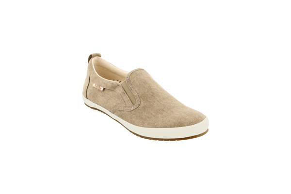 Taos Dandy Sneaker: Khaki Wash Canvas
