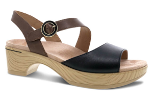 Dansko Marjory: Black Tumbled Nappa