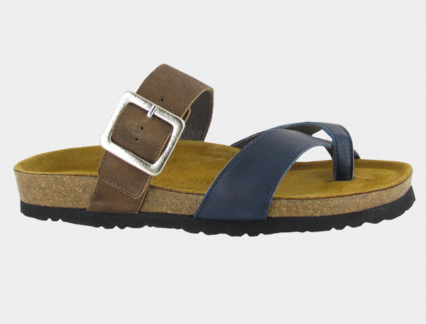 Naot Fresno: Soft Ink Lthr/Antique Brown Suede