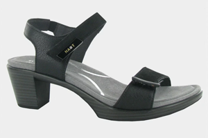 Naot Intact: Black Velvet Nubuck/Soft Black Lthr/Jet Black Lthr