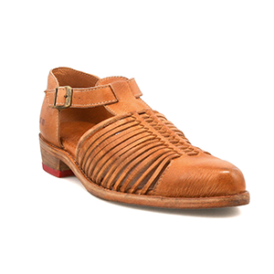 BED|STÜ Kenna Women's Full-Grain Leather Pointed Flat: Tan Dip Dye