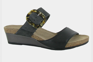 Naot Fantasy Kingdom: Soft Black Lthr/Oily Midnight Suede
