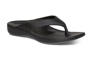 Aetrex Women's Maui Orthotic Flips: Black