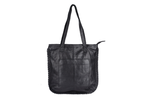 Latico Lizzie Tote/Shoulder Bag: Black