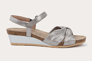 Naot Madame: Silver Threads Leather