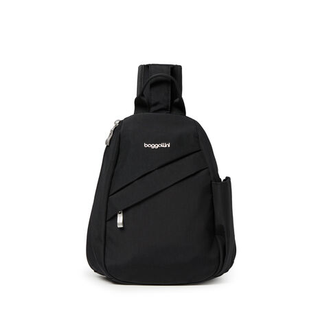 Baggallini Sling Black With Sand Lining