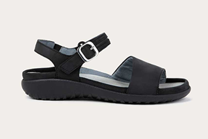 Naot Nagoya: Ebony Nubuck/Black Leather