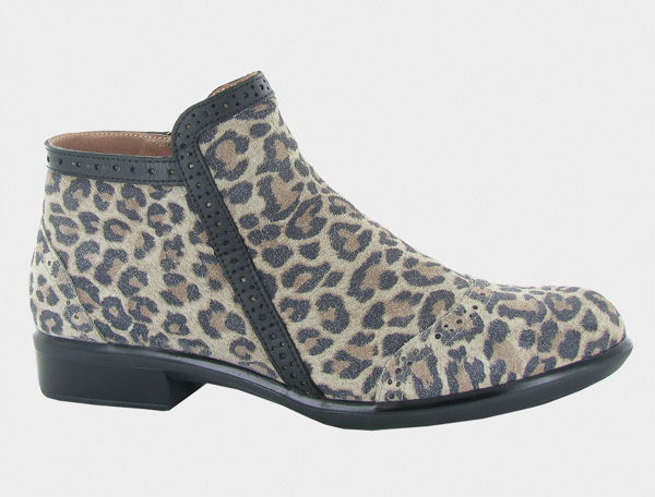 Naot Nefasi: Cheetah Suede/Jet Black Leather