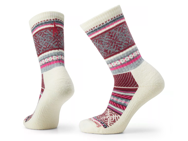 Smartwool Everyday Fair Isle Sweater Light Cushion Crew Socks: Natural