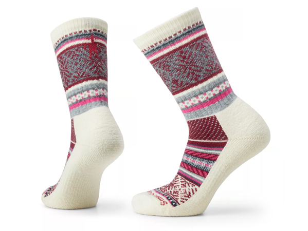 Smartwool Everyday Fair Isle Sweater Light Cushion Crew Socks: Natural