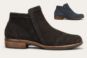 Naot Nefasi Bootie Velvet Nubuck - Black, Navy