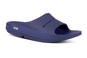 OOFOS Women's OOAHH Luxe Slide Sandal: Navy