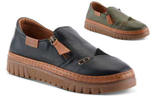 Spring Step: Patcha Shoes - Black and Olive Green