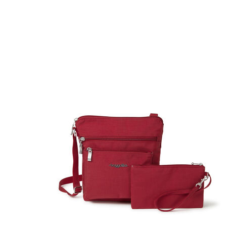 Baggallini Pocket Crossbody With RFID Apple