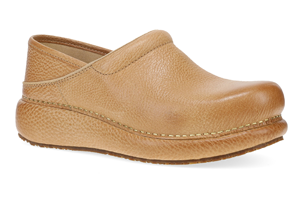 Dansko Platform Pro: Honey Distressed Clog
