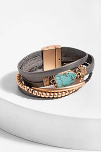 Playa Leather Wrap Bracelet
