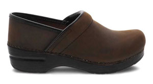 Men's Dansko Professional Clogs: Antique Brown Oiled Leather