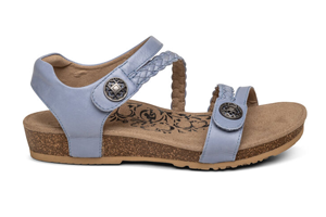 Aetrex Jillian Braided Sandal: Blue