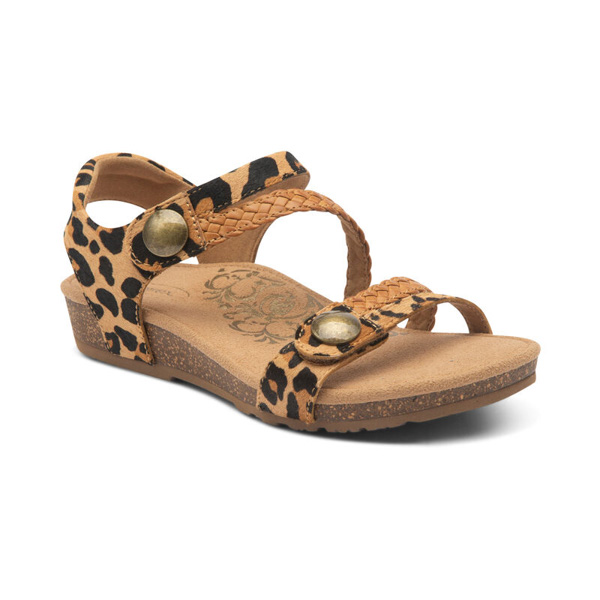 Aetrex Jillian Sandal: Leopard