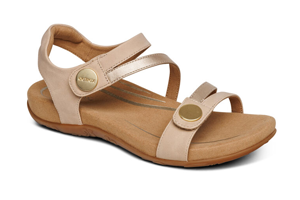 Aetrex Jess Sandal: Tan