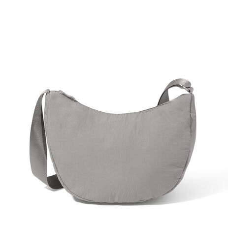 Baggallini Swift Crescent Crossbody - B-Lite Silver Sand