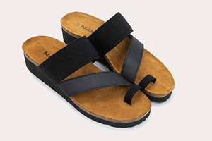 Naot Sia: Black with Black Elastic