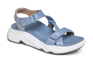 Aetrex Marz Sandal: Storm Blue