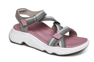 Aetrex Marz Sandal: Grey