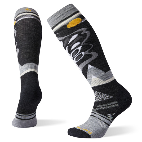 Smartwool Women's PhD Ski Medium Pattern Socks: Black