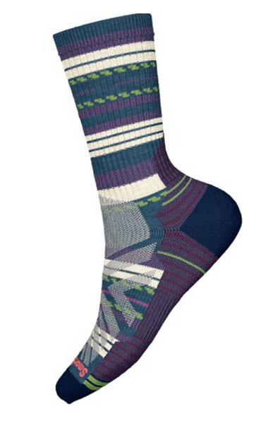 Smartwool - Women's Hike Light Cushion Margarita Crew Socks: Twilight Blue
