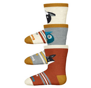 Smartwool - Toddler Trio Socks: Lunar Gray