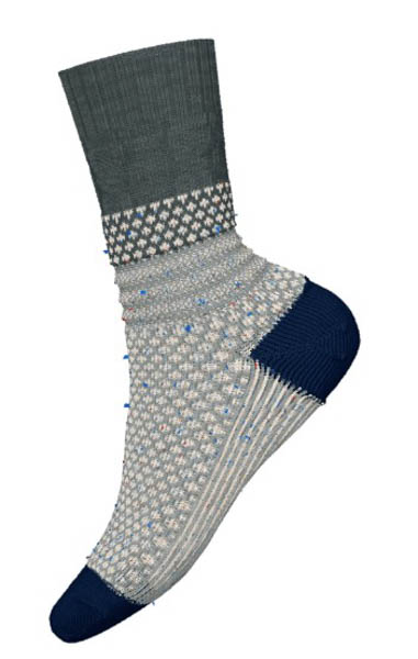 Smartwool - Women's Everyday Popcorn Cable Crew Socks - Dark Sage