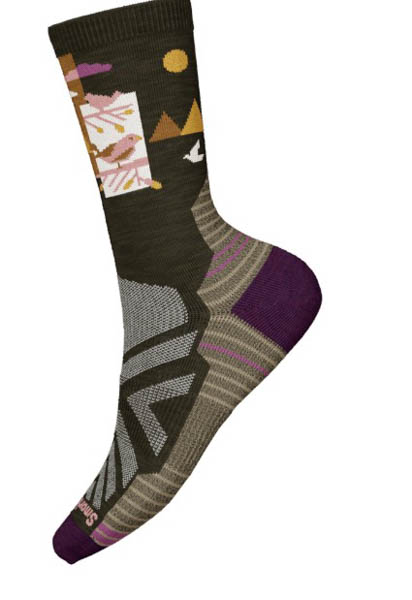 Smartwool - Women's Hike Full Cushion Alpine Perch Crew Socks - Military Olive