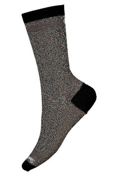 Smartwool - Everyday Larimer Crew Socks: Black-Taupe Heather