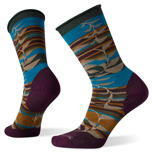 Smartwool Women's Everyday Non-Binding Pressure Free Palm Crew: Bordeaux