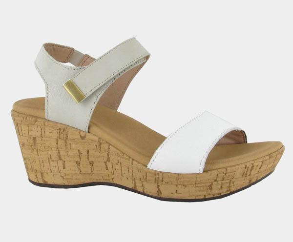 Naot Summer: Soft White Lthr/Soft Ivory Lthr