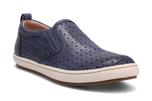 Taos Court Punch Out Leather Blue