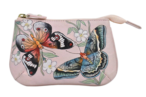 Anuschka Medium Zip Pouch - Butterfly Melody