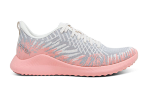 Aetrex Emery Lace Up Grey/Pink