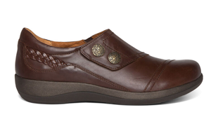Aetrex Karina Monk Strap: Brown