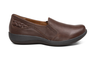 Aetrex Trisha Slip on Brown