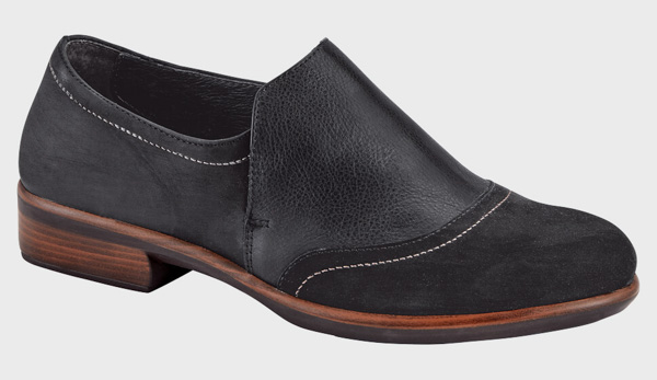 Naot Angin: Black Velvet Nubuck/Soft Black Lthr/Oily Coal Nubuck