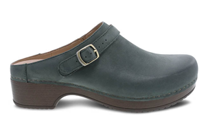 Dansko Berry Shoes: Green Burnished Nubuck