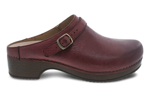 Dansko Berry Shoes: Ruby Burnished Nubuck