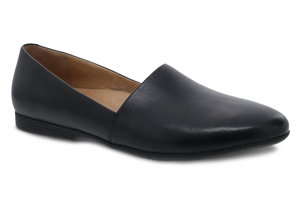 Dansko Larisa: Black Milled Nappa