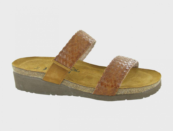 Naot Blake: Amber Nubuck/Maple Braid