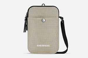 Sherpani Simplicity AT Crossbody Wallet: Straw Beige
