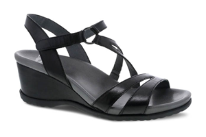 Dansko Addyson: Black Glazed Calf