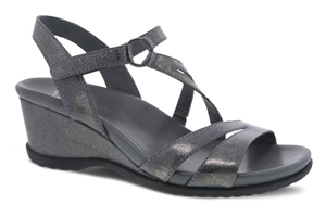 Dansko Addyson: Pewter Metallic Distressed