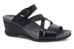 Dansko Ana: Black Glazed Calf